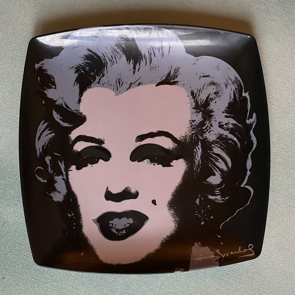 Precidio Objects Andy Warhol Marilyn Monroe Plate